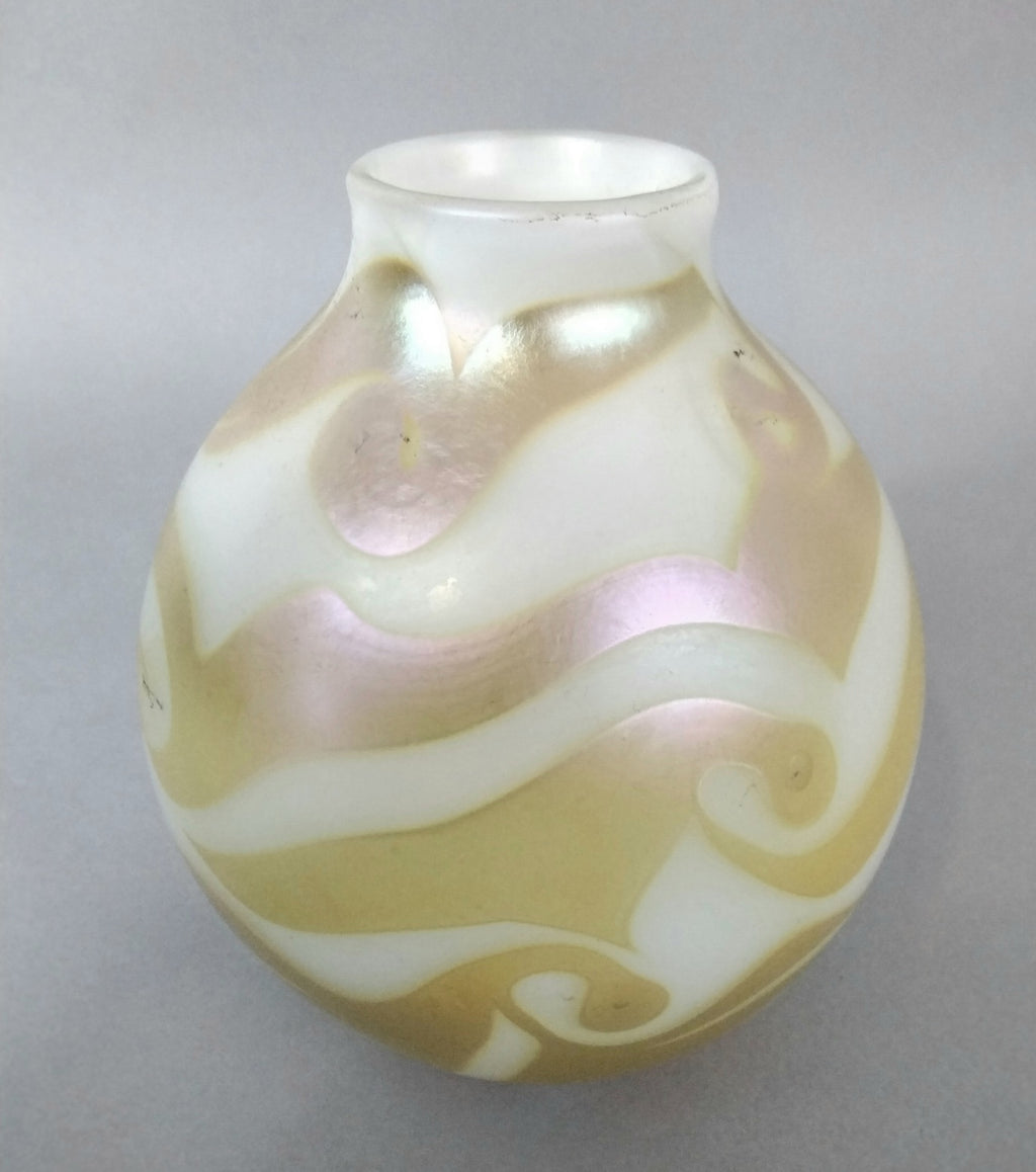 Opal Gold King Tut Pattern Vase