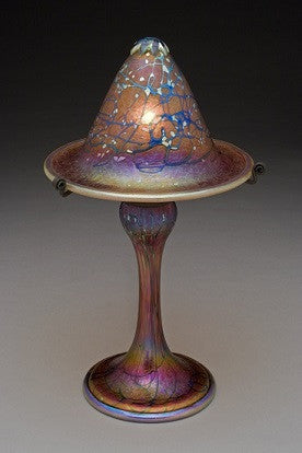 Small Ruby Cypriot Flared Shade Lamp