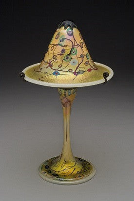 Small Gold Murrini Flared Shade Lamp