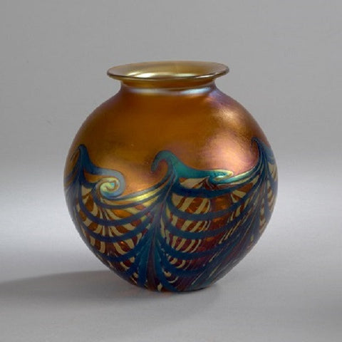 Amber Wave Vase