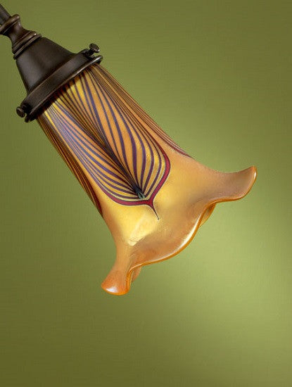 Gold Feather Trumpet Ruffled 2.25" Fitter Shades