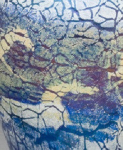 Large Blue Pompeii Horse Lidded Jar
