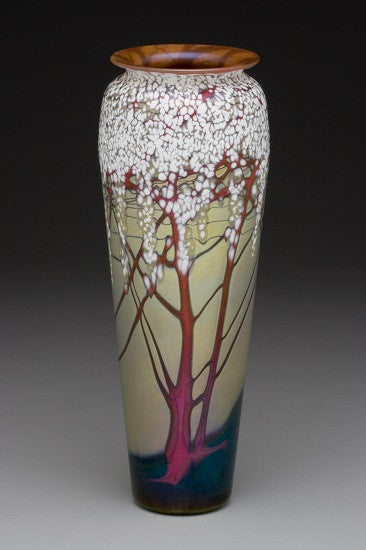 Gold Cherry Blossom Vase
