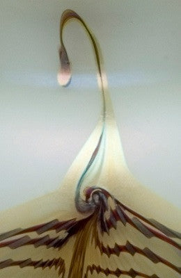 Opal Gold Double Feather Medium Vase