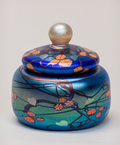 Blue California Poppy Jewelry Jar